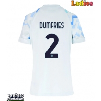 Inter Milan Denzel Dumfries #2 Replica Away Shirt Ladies 2025-26 Short Sleeve